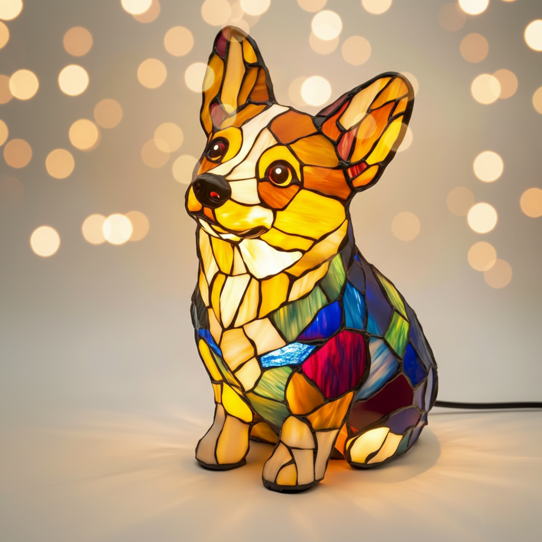 Corgi | Luminária de Vitral