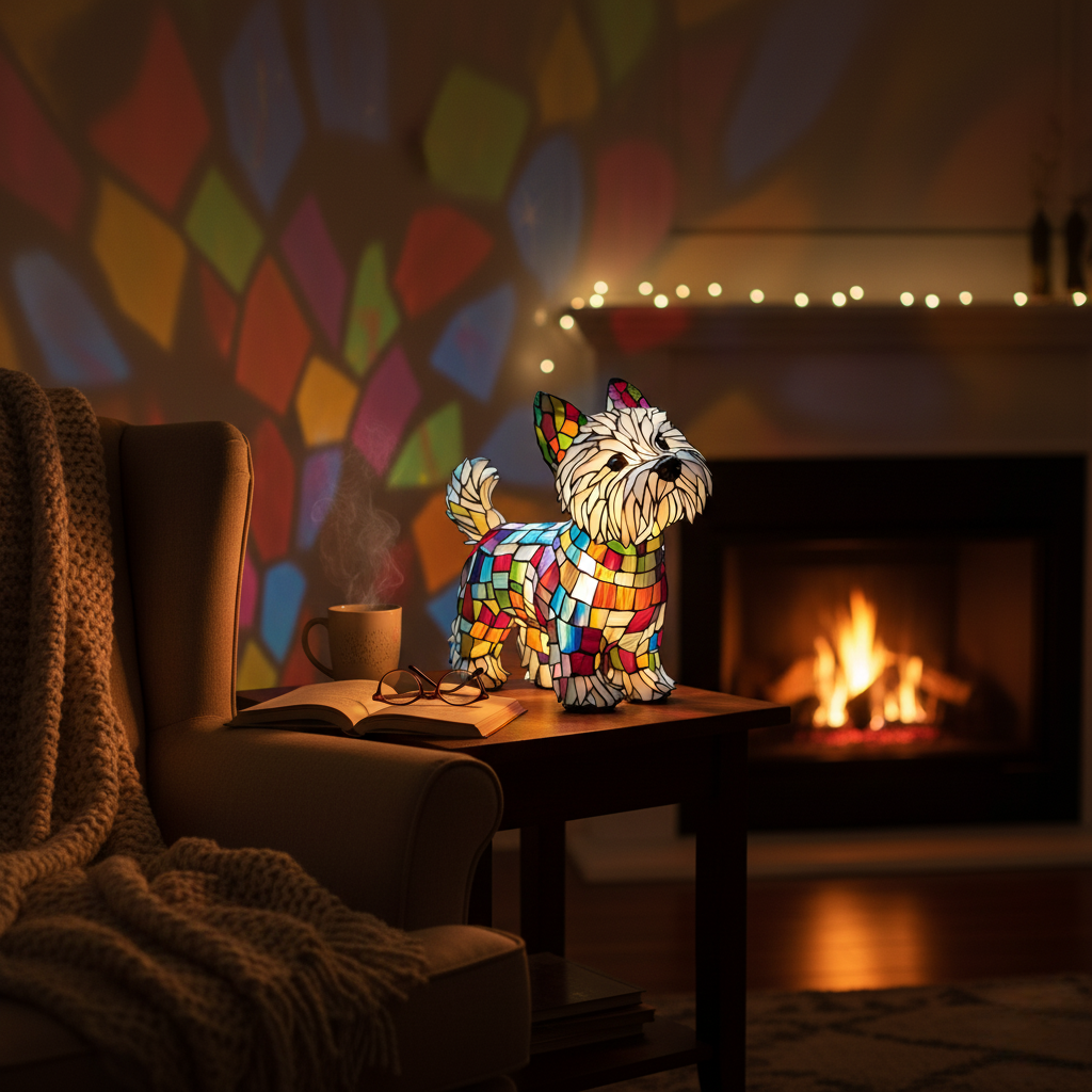 Terrier | Luminária de Vitral