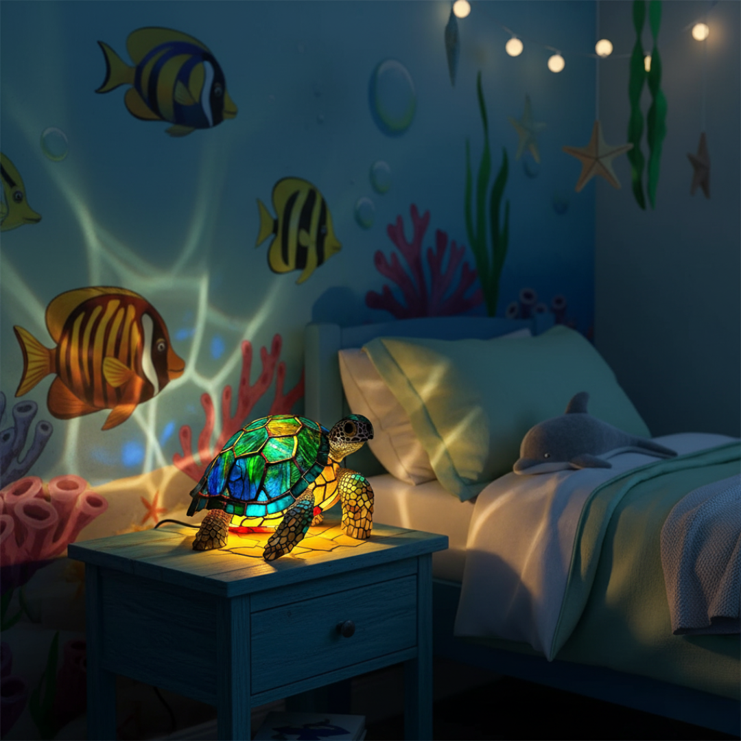 Tartaruga | Luminária de Vitral