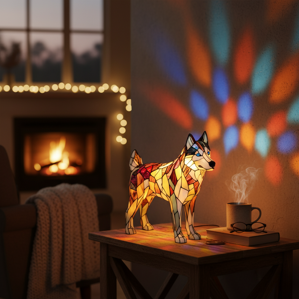 Husky | Luminária de Vitral