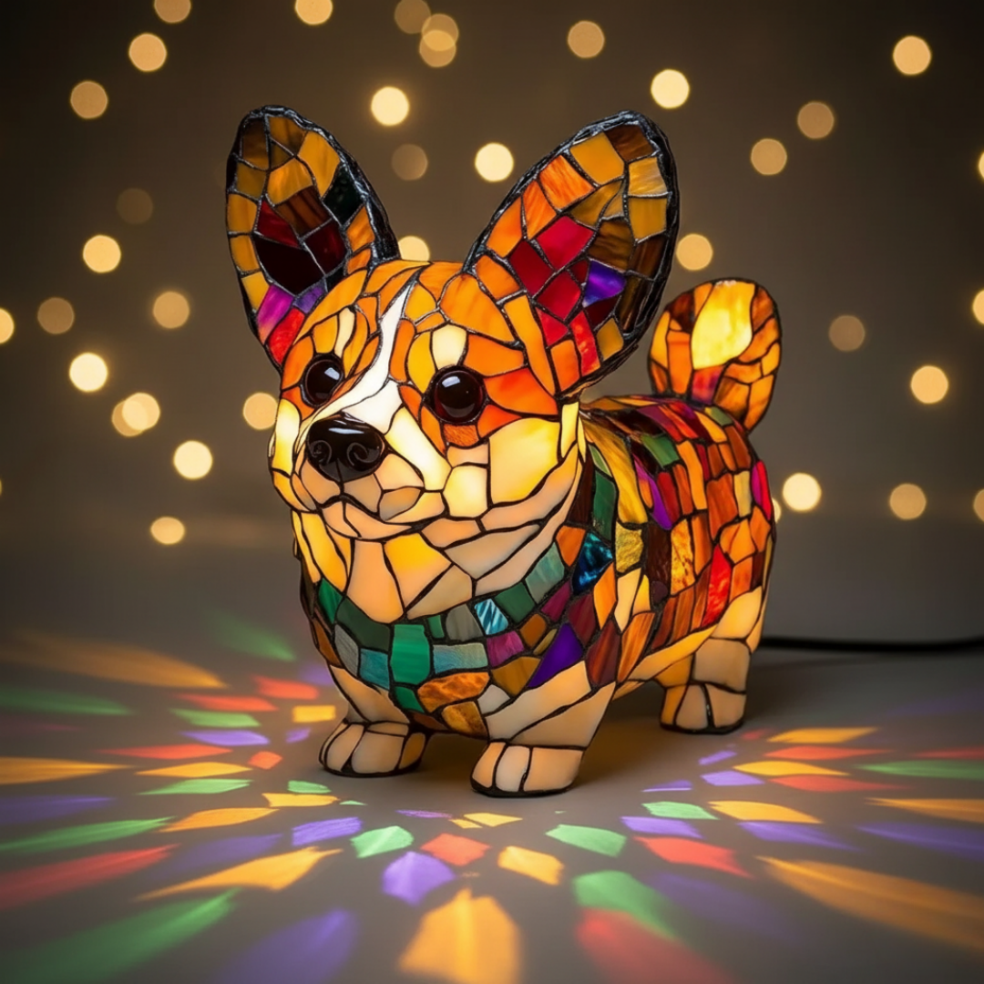Corgi | Luminária de Vitral
