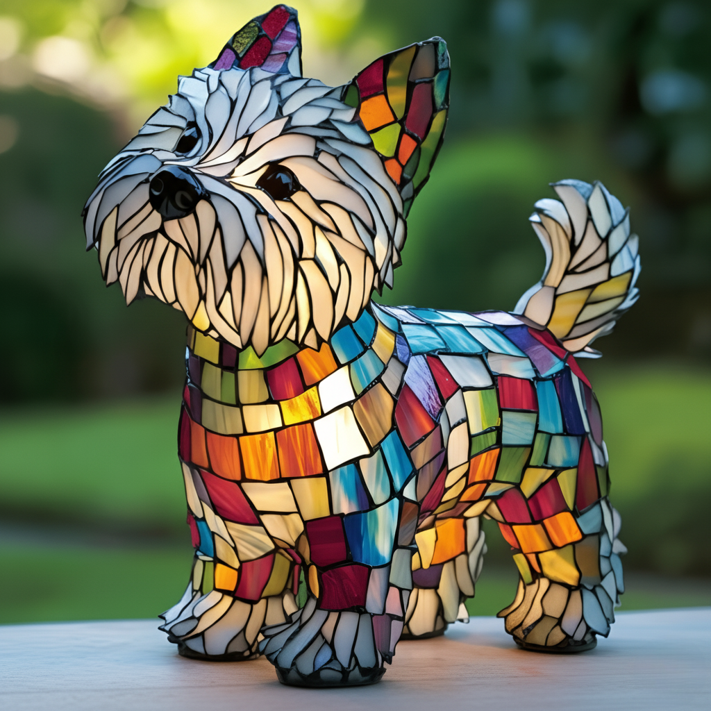 Terrier | Luminária de Vitral