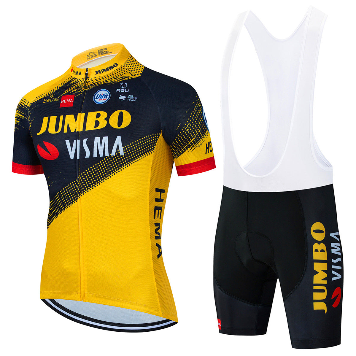 Jumbo-Visma – Kit de roupas de ciclismo profissional