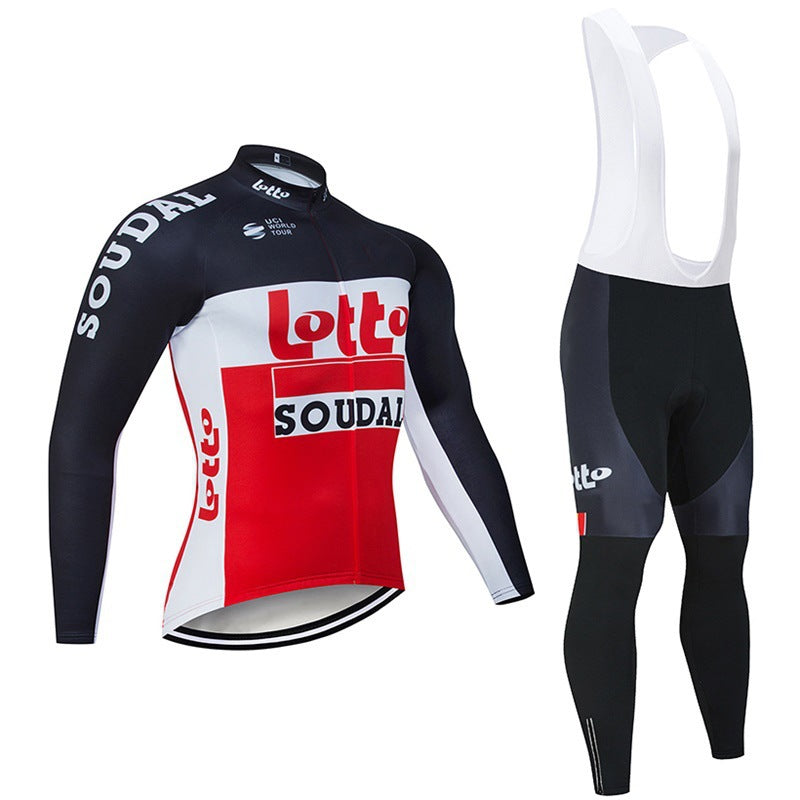 Times – Conjunto profissional de ciclismo com mangas compridas