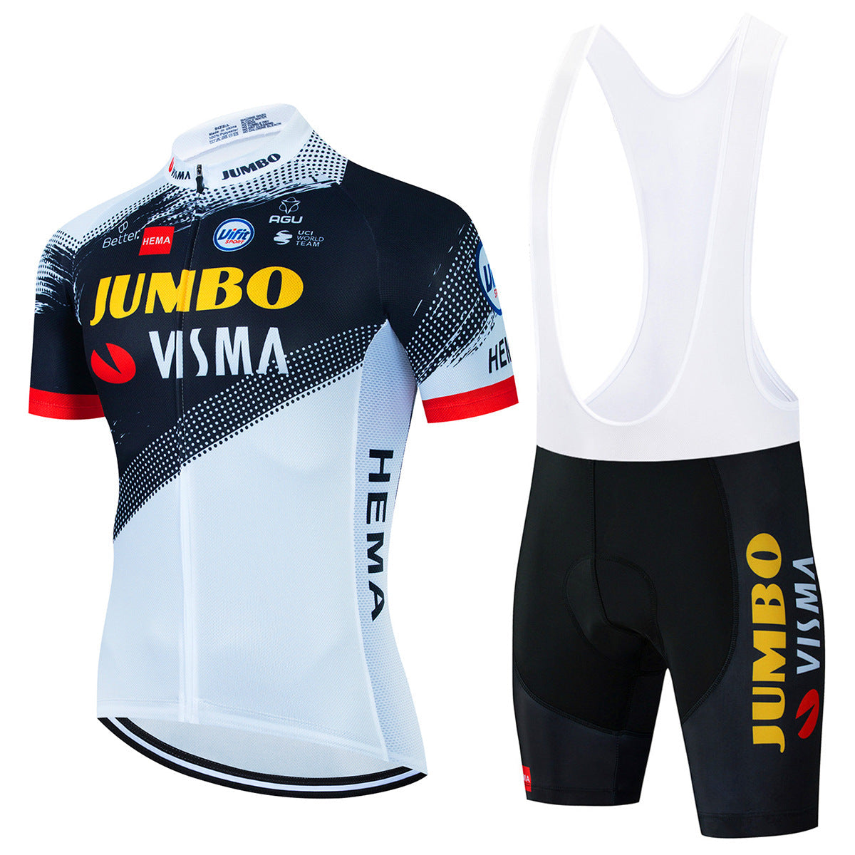 Jumbo-Visma – Kit de roupas de ciclismo profissional
