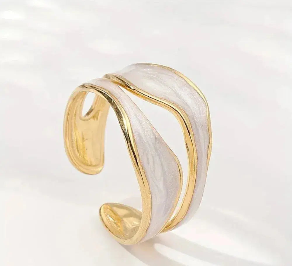 Anel Antigo de Ouro Branco