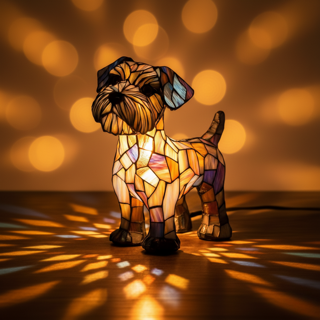 Terrier | Luminária de Vitral
