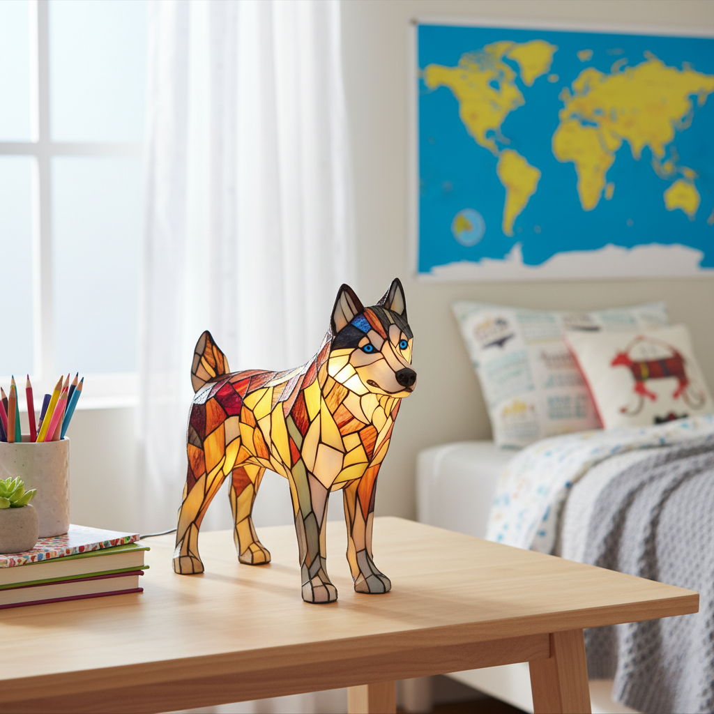 Husky | Luminária de Vitral