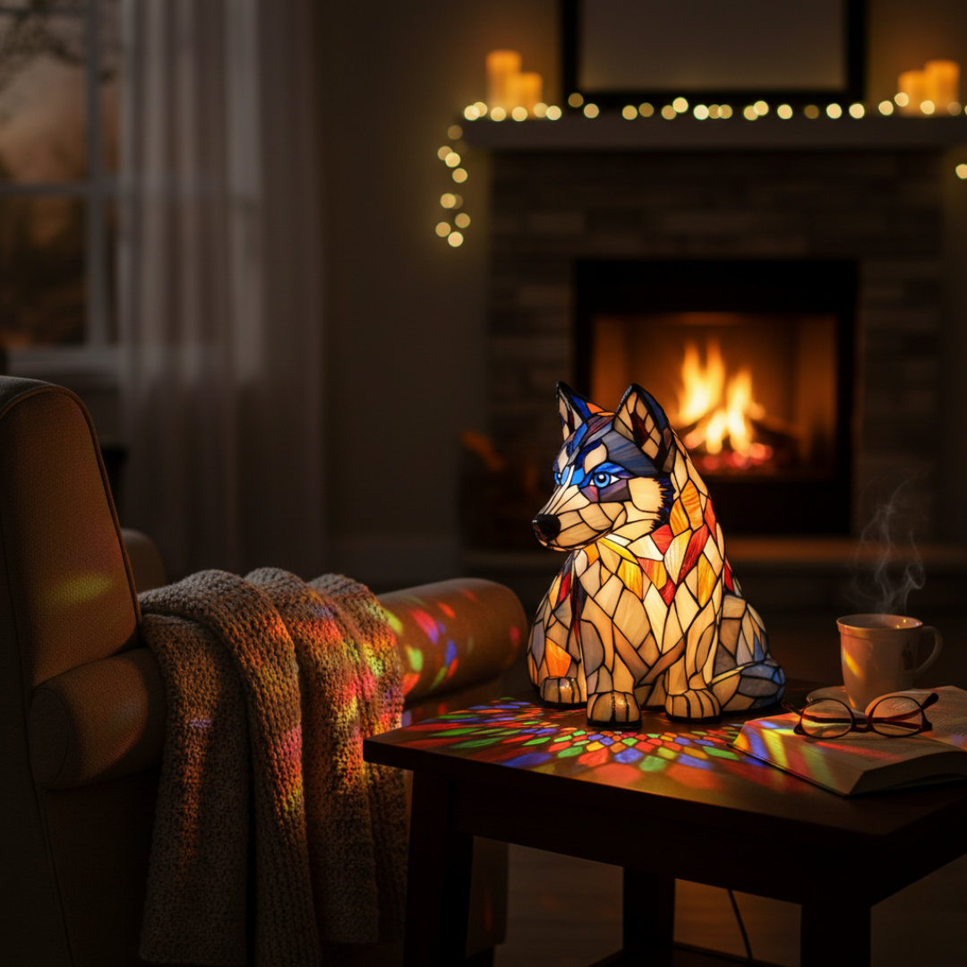 Husky | Luminária de Vitral