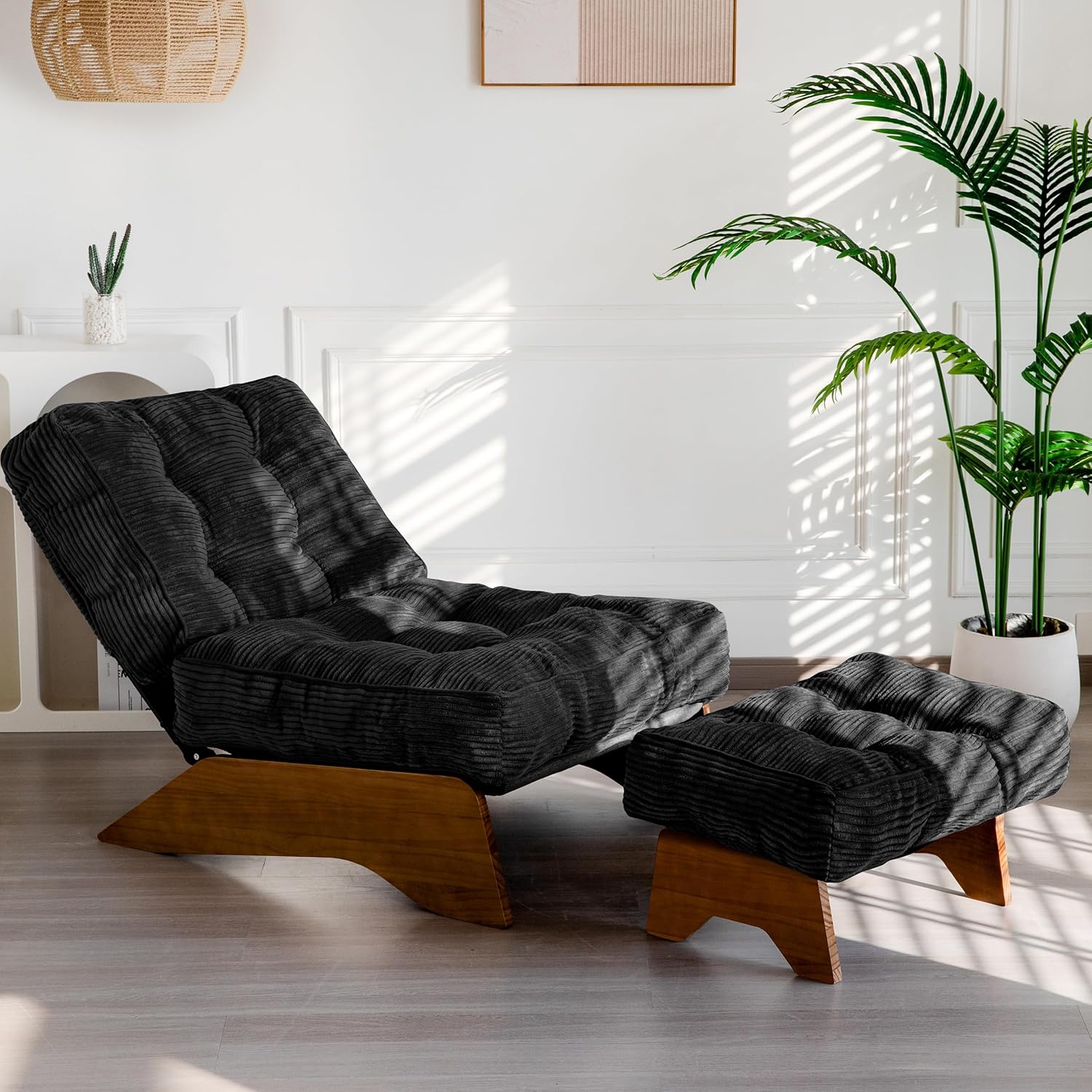 Conjunto de Poltrona com Apoio para os pés