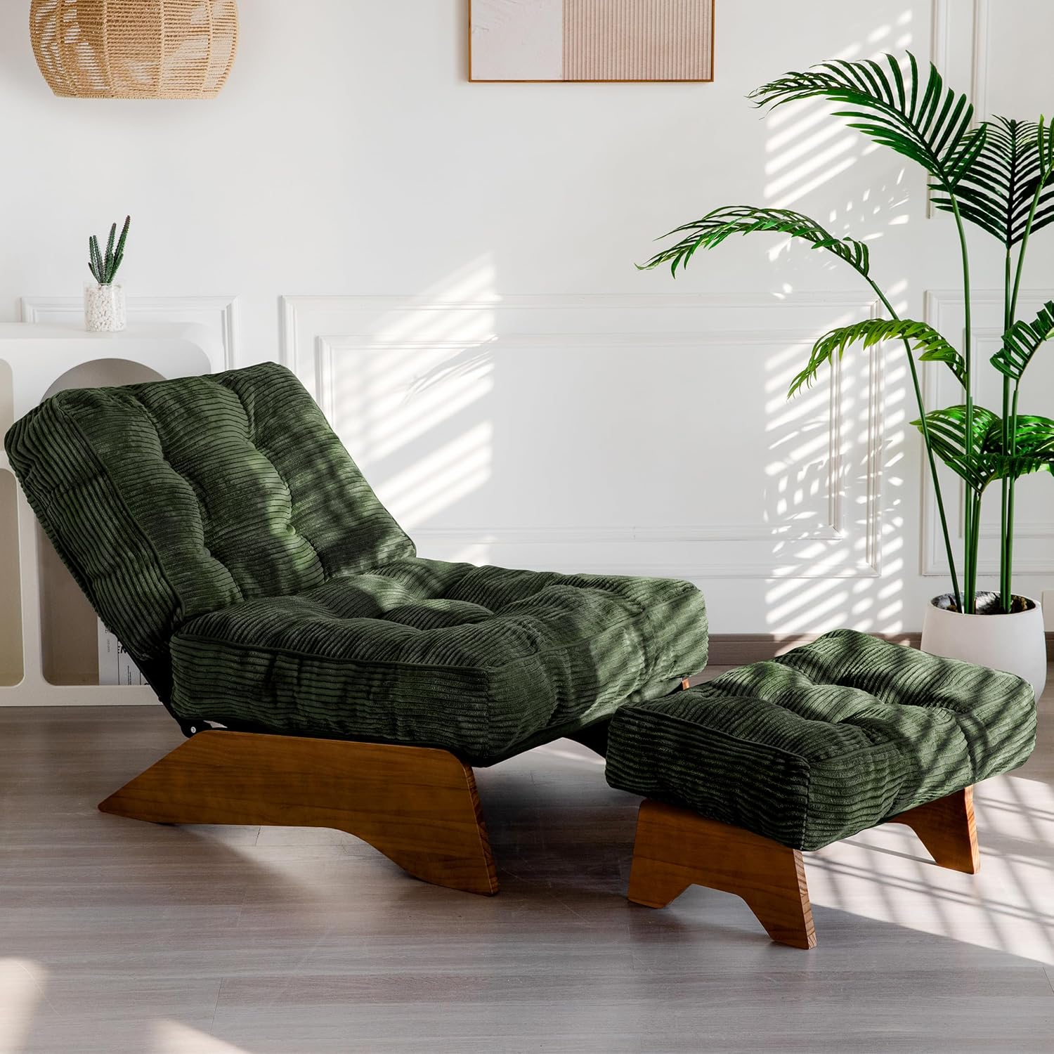 Conjunto de Poltrona com Apoio para os pés