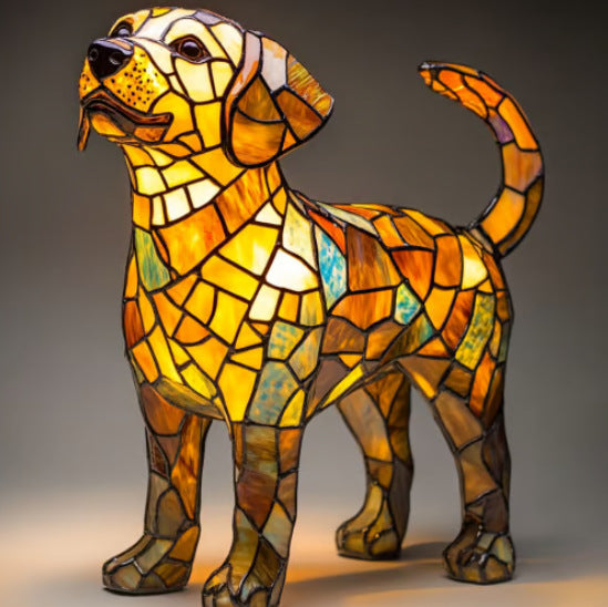 Labrador | Luminária de Vitral